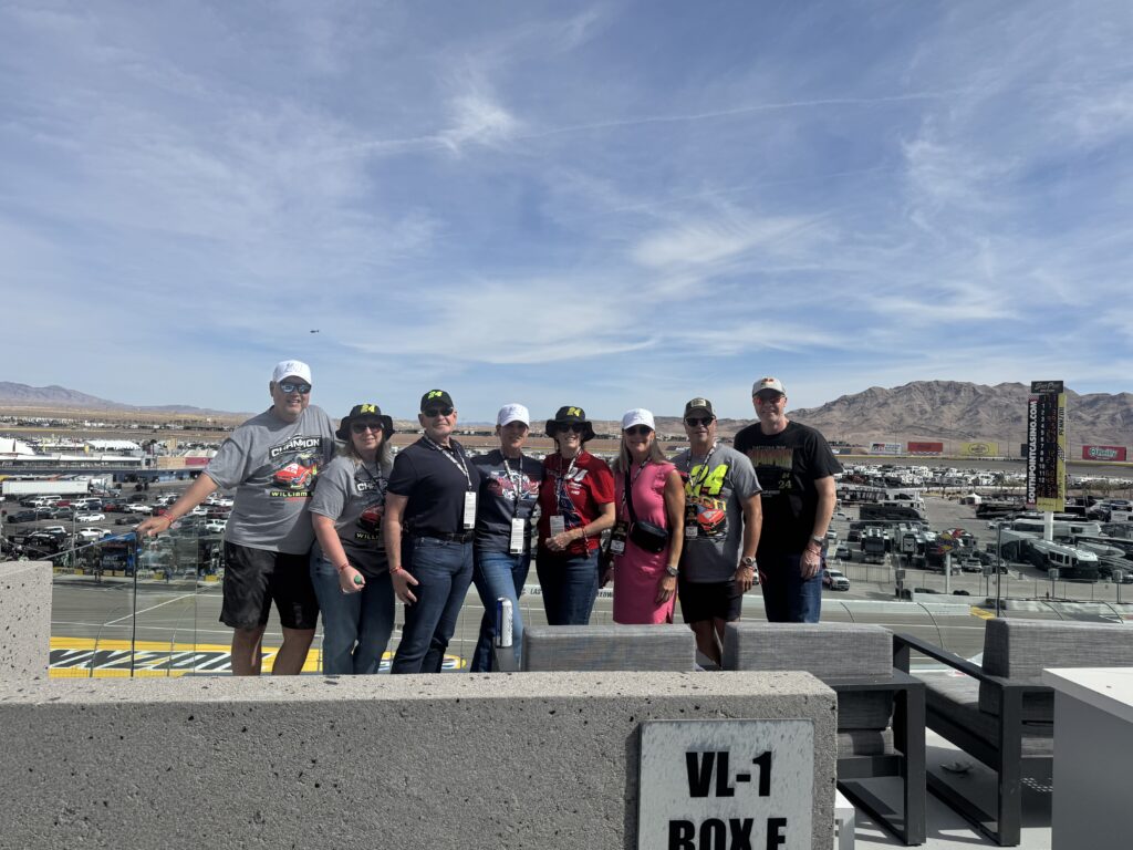 Group at NASCAR Las Vegas