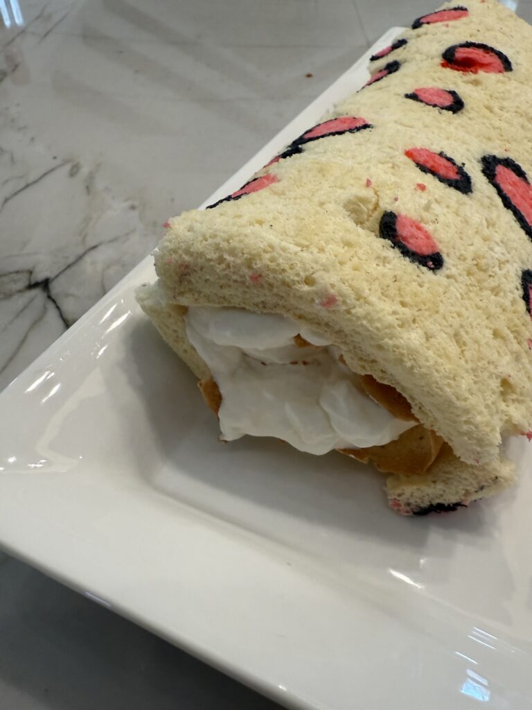 Leopard Swiss Roll Cake