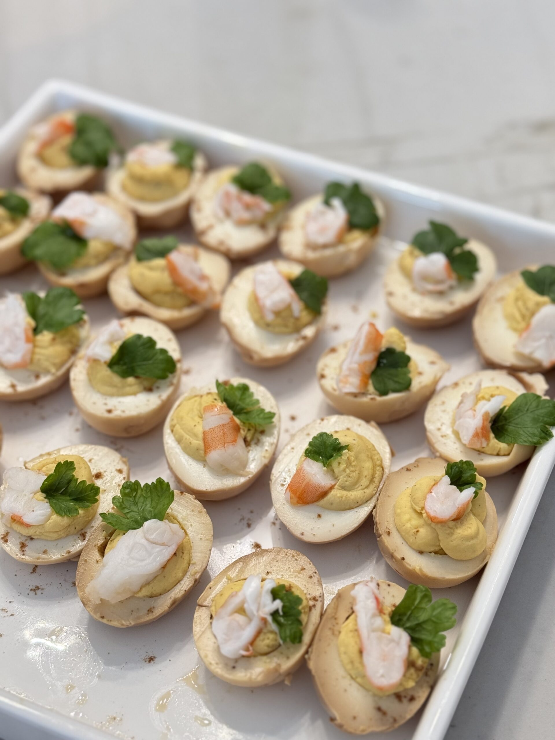 Japanese Wasabi Deviled Eggs