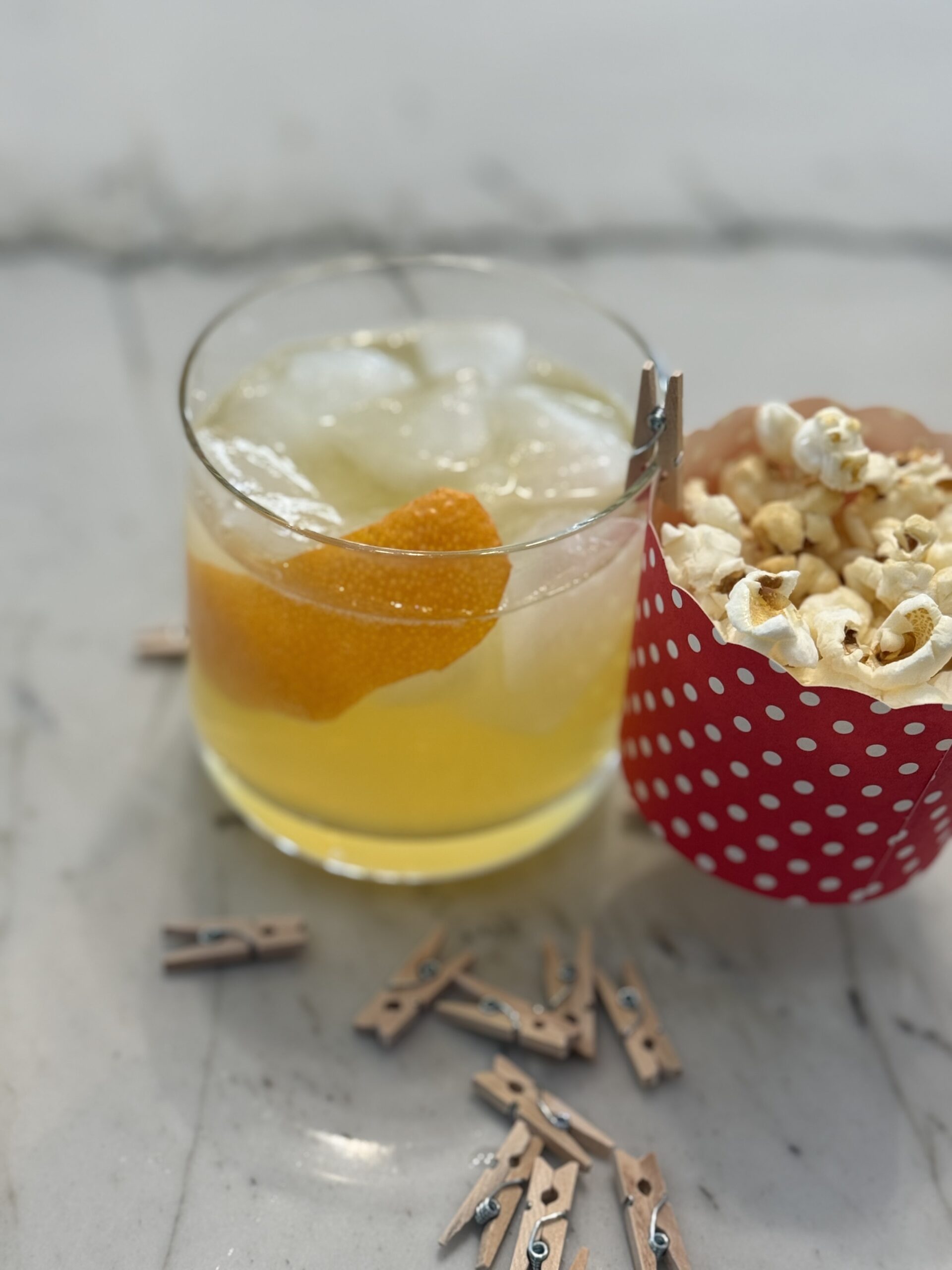Popcorn garnish