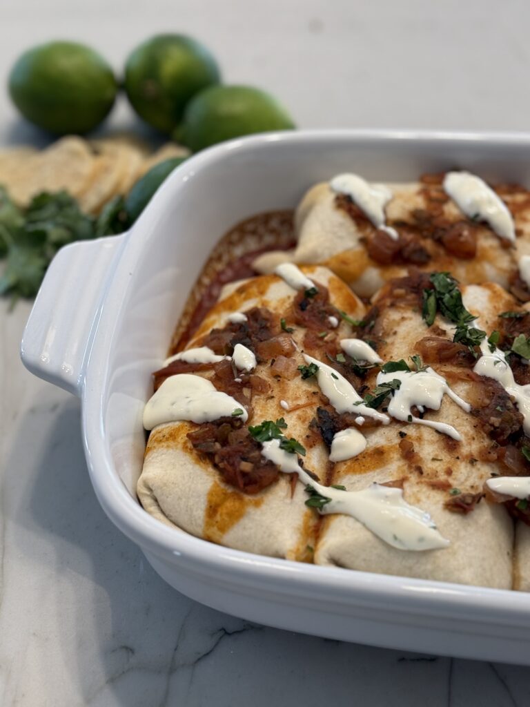 Slow cooker Beef enchiladas