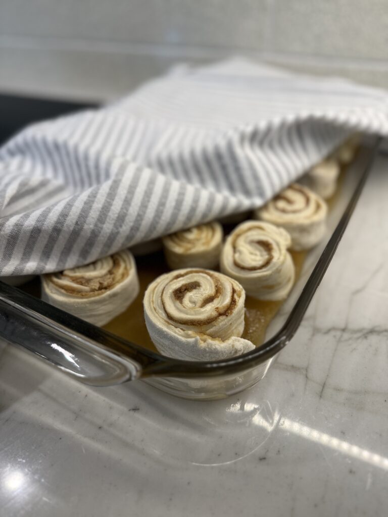sticky buns proofing