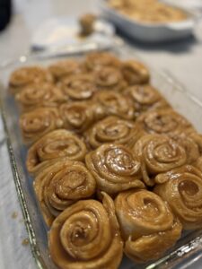 Martha Stewart Sticky Buns in the pan