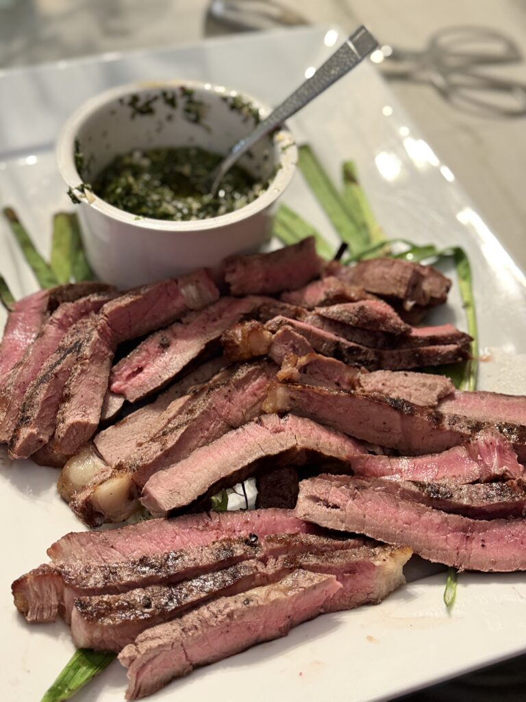 steak with chimichuri