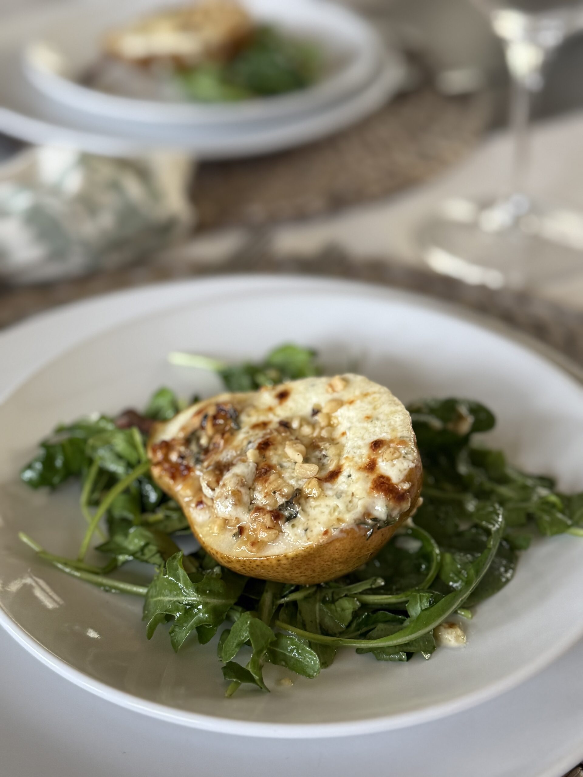Stuffed pear salad