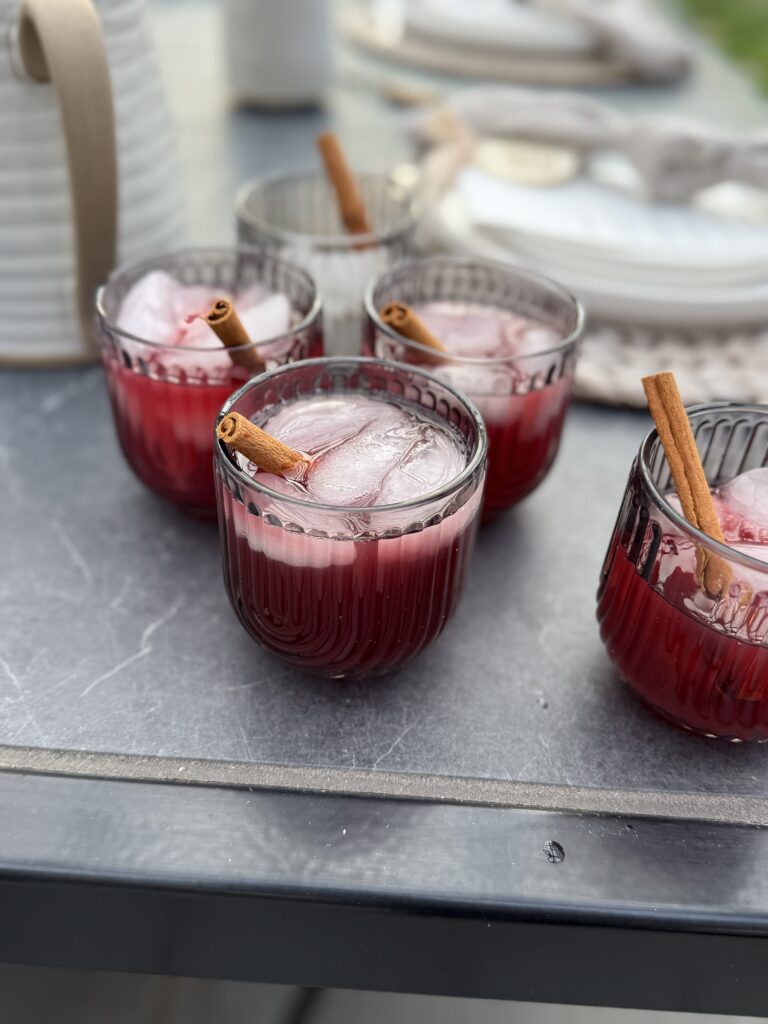 Spiced cranberry margarita