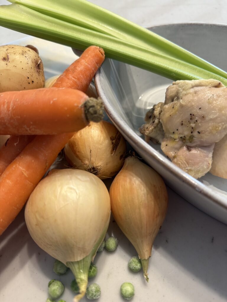 ingredients for chicken pot pie