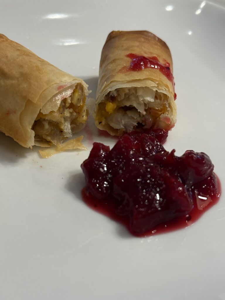 butternut squash spring rolls