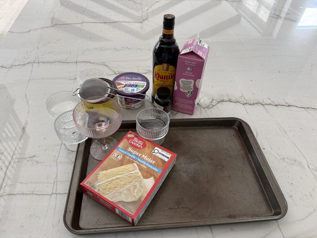 ingredients for tiramisu